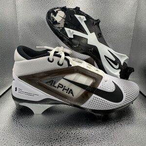 Nike Alpha Menace Pro 4 TD Football Cleats White HF4553-100 Men's Size 11 WIDE